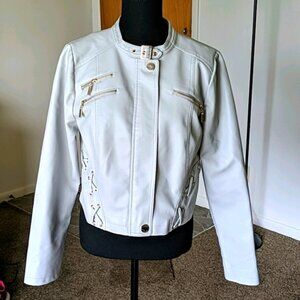 Venus Faux Leather Lace-up Jacket